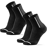 DANISH ENDURANCE Warm Cycling Socks, Merino Wool, Winter Cycling Socks, Thermal Bike Socks, Men & Women, 2-Pack