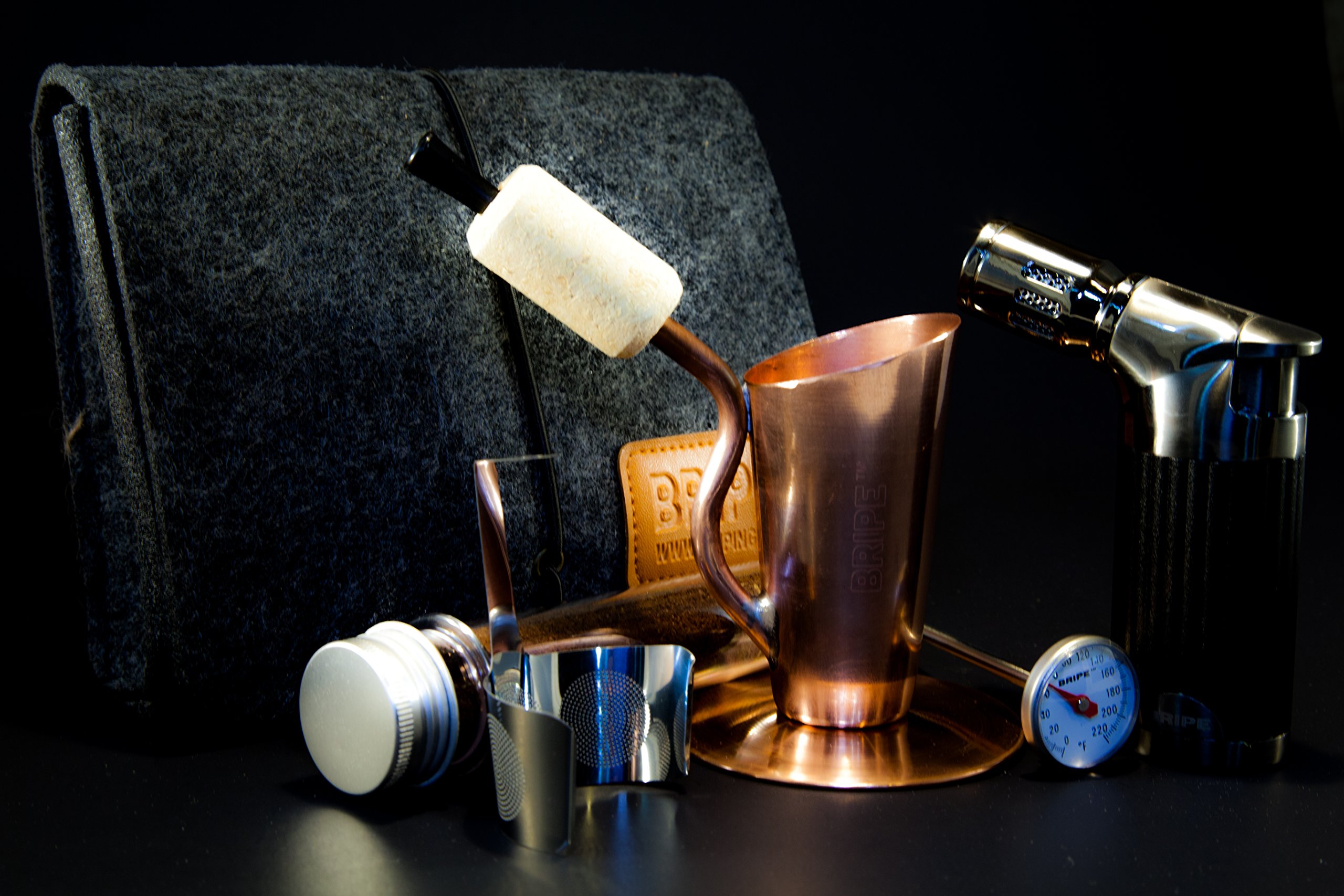 Bripe Coffee Brew Pipe Kit, Portable Espresso or Tea Maker for