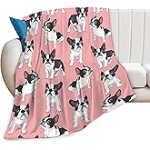 Boston Terrier Blanket Boston Terrier Gifts for Girls Dog Throw Blanket Soft Warm Fleece Flannel Plush Blankets for Bed Sofa Couch 40"x50"