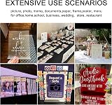 ROSSHINE A4 Acrylic Sign Holder 6 Pack T-Shape Double Sided Clear Display view 6