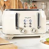 Salter Retro Kettle & Toaster Set Cream 1.7L 4-Slice 3kW COMBO-9352 view 5