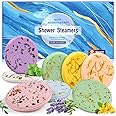 OYEKEEP Shower Steamers Aromatherapy - Christmas Gifts Stocking Stuffers for Women and Men, 8 Pcs Shower Bombs with Natural Essential Oil, Stree Relief&Self Care&Relaxation Birthday Gift for Her Blue
