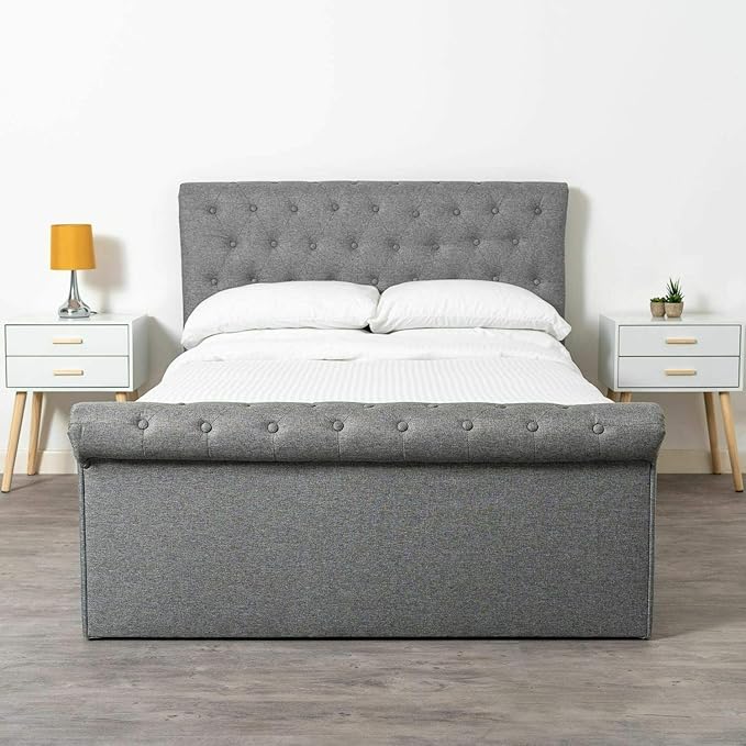 Home Treats Winfield Ottoman Bed Frame. The Side Lift Up Storage Bed. Available In Small Double