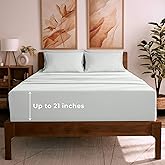 Mellanni Queen Sheet Set - 6-Piece Iconic Collection Bedding, (Including 4 Pillowcases), 21-Inch Extra Deep Pocket, Easy Care, Ultra Soft, Cooling Sheets, Brushed Microfiber - Ivory