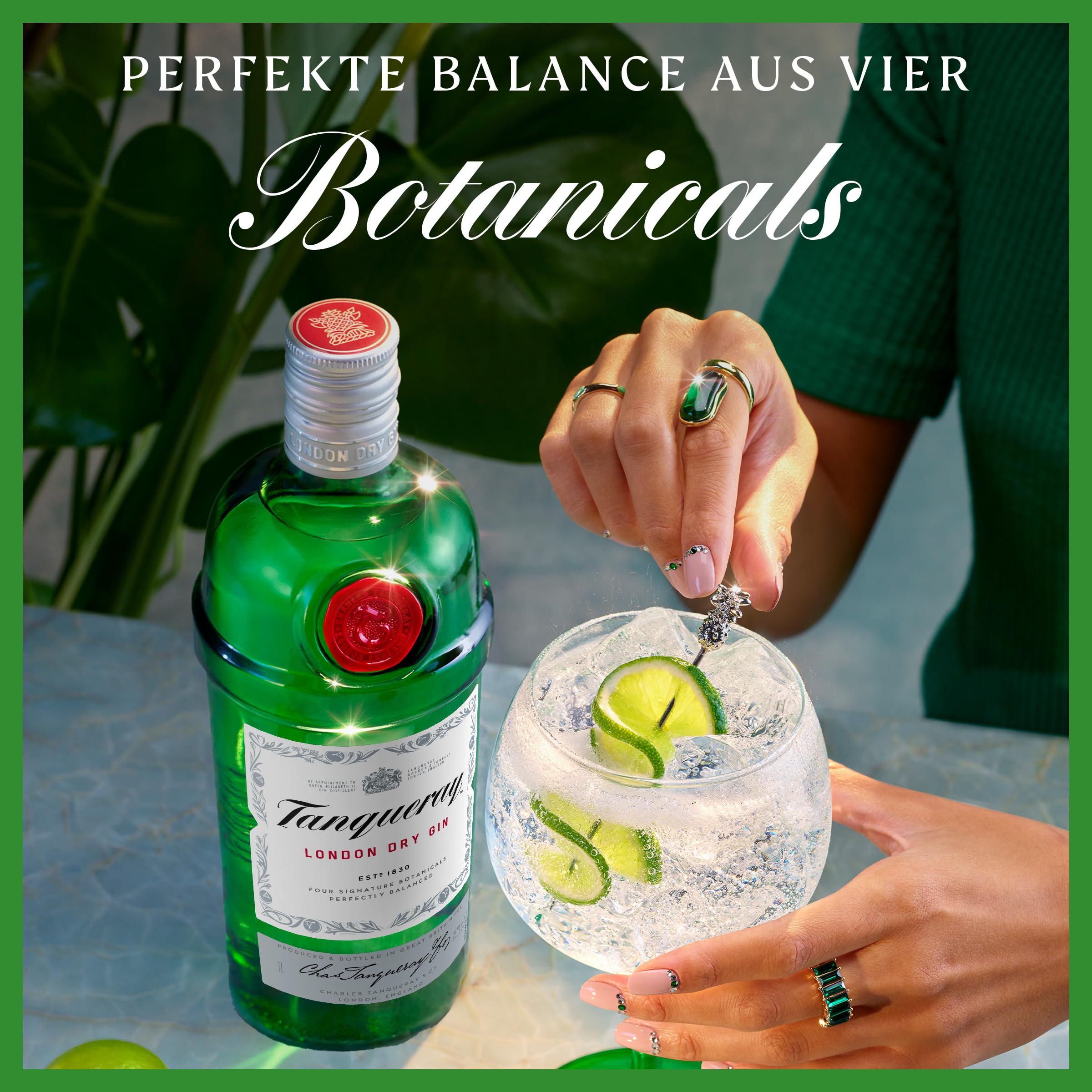 Tanqueray London Dry Gin | aromatischer Gin | 4-fach destilliert auf englischem Boden | 43,1% vol | 1000ml Einzelflasche 2