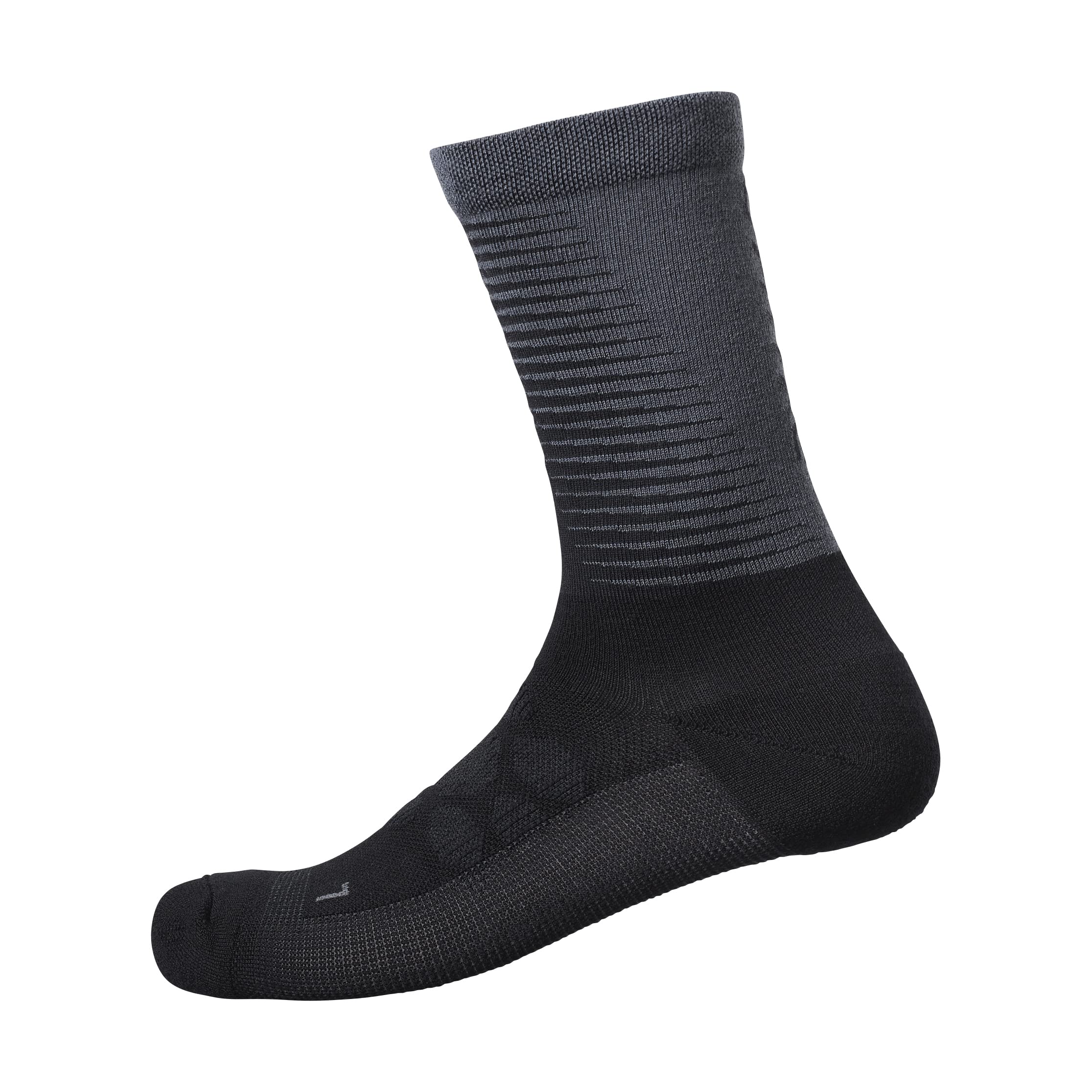 Shimano Clothing Unisex S-PHYRE Merino Socks, Black/Grey, Size S (Size 36-40)