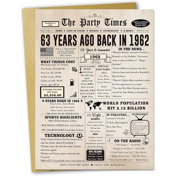 Geburtstags-Banner 'Happy 63rd Birthday' - 1,2x1,8 M, Schwarz/Gold, Mit Aufhängeschnur