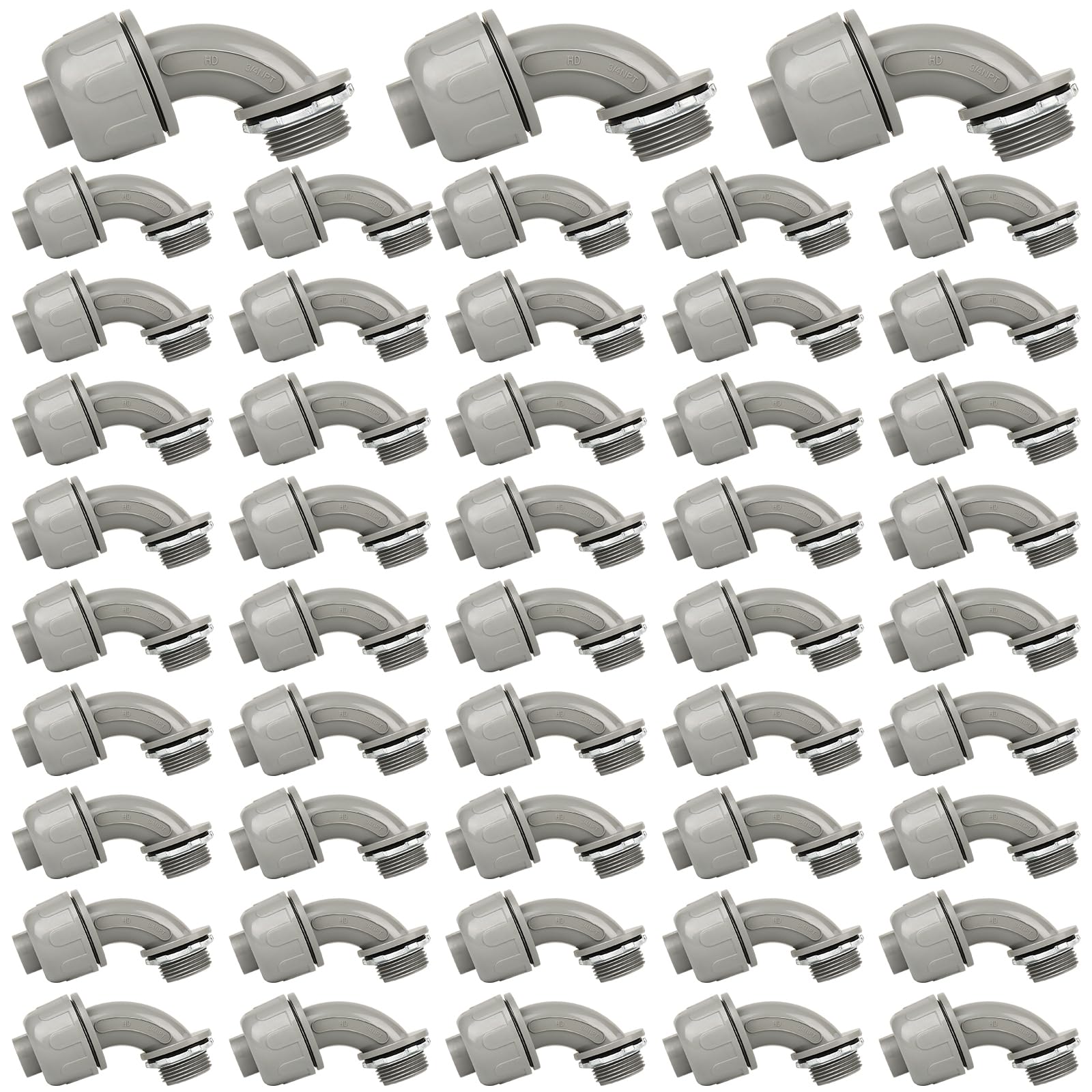 HDHAODA Conduit Connectors, 3/4 Inch Liquid Tight