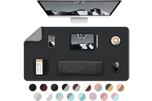 Bleswin Multifunctional Large Desk Mat, Double Sided Computer Desk pad, Extended Mouse Mat, Office Desk Protector with Waterp