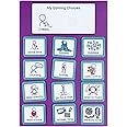 Calming Chart to reduce anxiety, support behaviour management and anger management, using visual aids, visual symbols, picture cards to support adhd, autism, aspergers