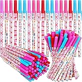 Yexiya 150 Pcs Valentine's Day Ballpoint Pen Bulk Heart Ballpoint Pen Wedding Pens Black Ink Pens for School Office Supplies Valentine's Day Wedding Exchange Gift Party Supplies, 0.7 mm