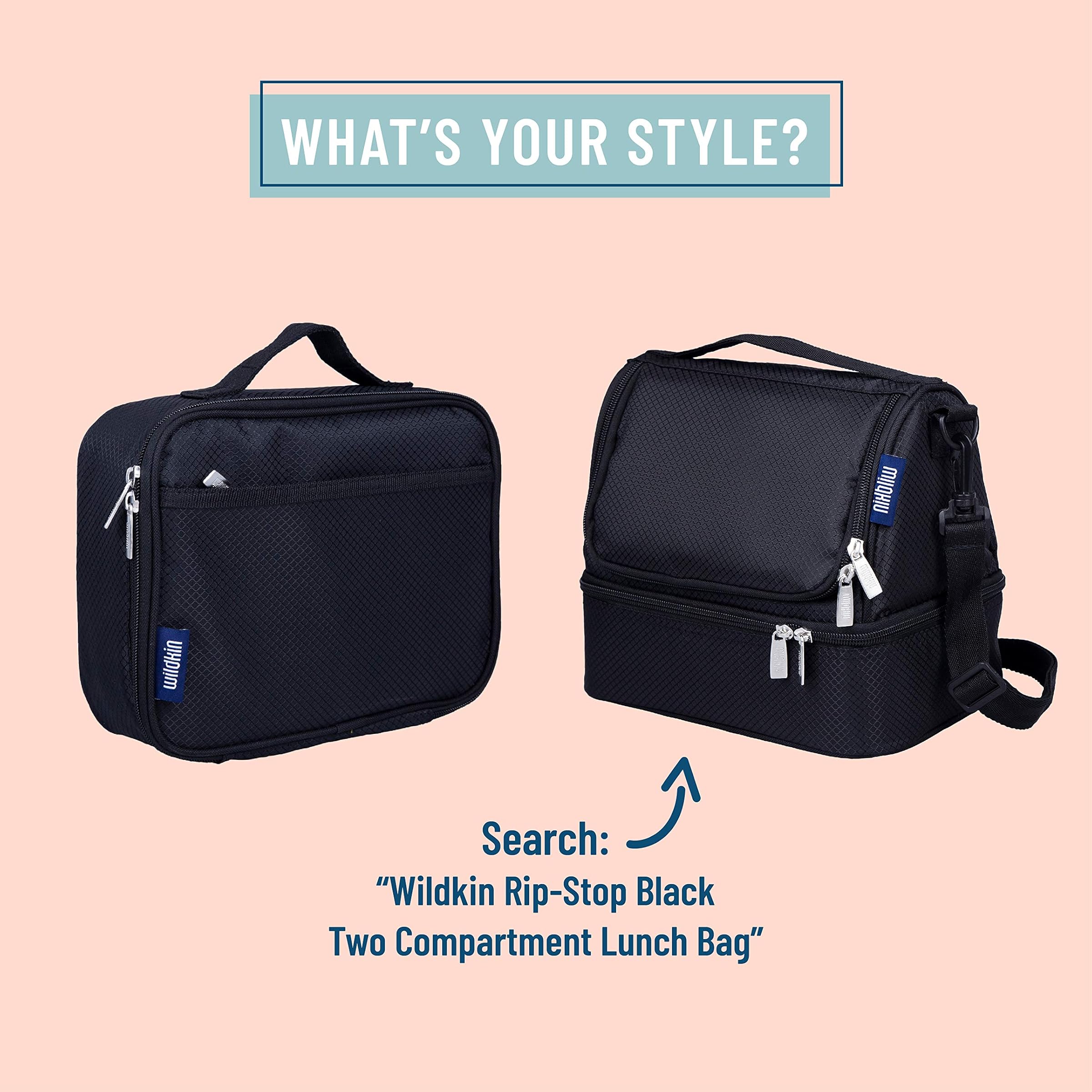 Wildkin Camo Lunch Box Black