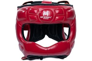 HIT N MOVE® Air Armor Face Saver Boxing Headgear for Men and Women, Lightweight Protective Gear for MMA, Kickboxing, Martial Arts, Training & Sparring and Combat