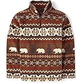 The Children's Place boys Warm Fleece Quarter Zip Pullover
