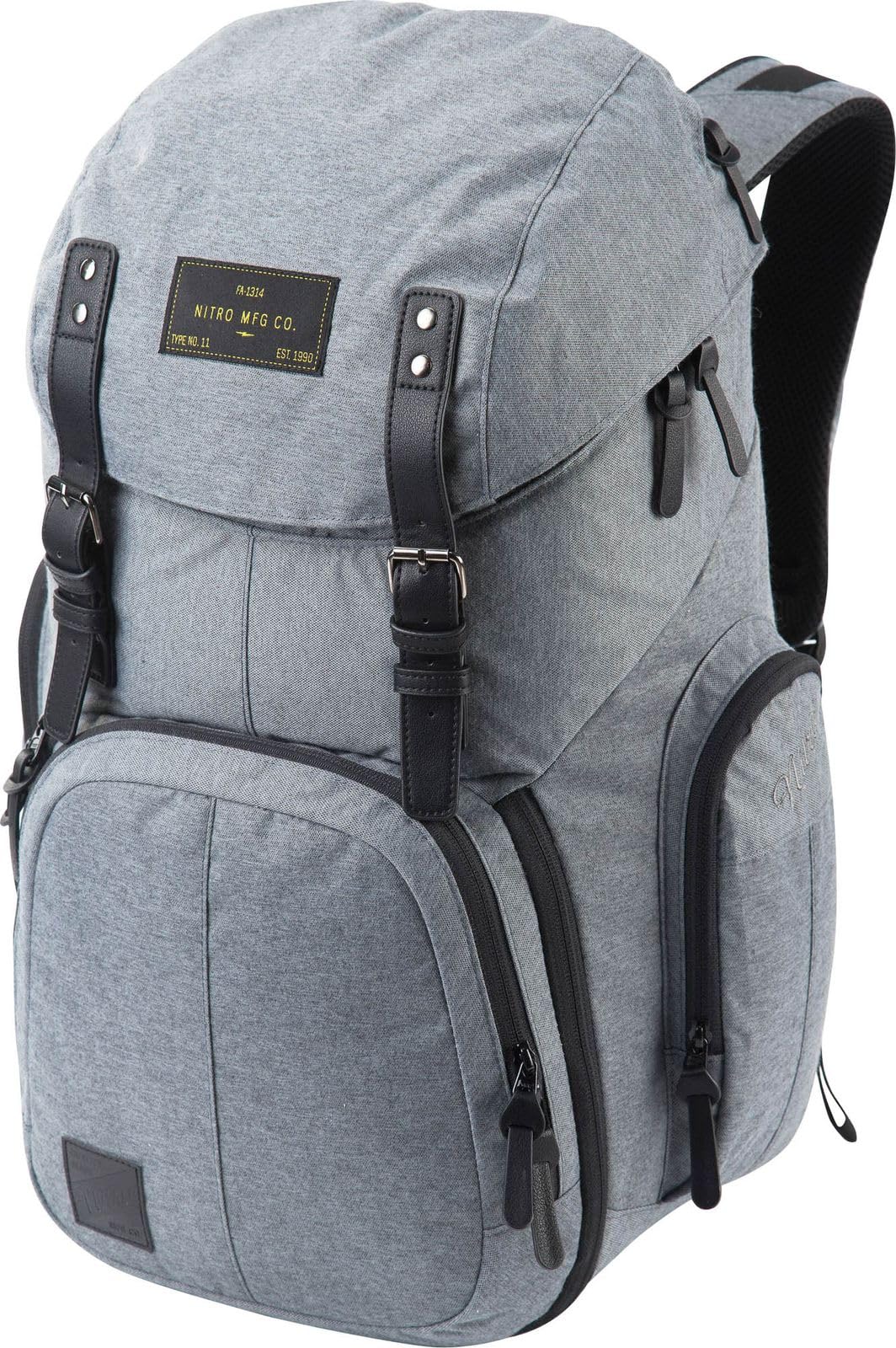 Weekender Alltagsrucksack mit gepolstertem Laptopfach, Schulrucksack, Wanderrucksack inkl. Nassfach, 42 L, Black Noise โ image 1