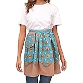 Nanxson Waist Apron for Women and Girls with Pockets Half Bistro Waitress Apron Restaurant Coffee Baking Painting