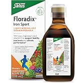 Floradix Iron Sport Liquid Mineral &amp; Vitamin Formula, Vegan, 8.5 fl oz | Sports Nutrition Liquid Formula with Iron, B Vitamins &amp; More for Daily Nutrition &amp; Energy Support*, Vegan &amp; Non-GMO