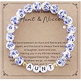 HUTIMY Aunt Bracelet Gift from Niece Nephew for Women Jewelry Items Aunt Bead Bracelet