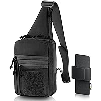Amazon.com: Concealed Carry Bag SBS Zippers Crossbody Sling  display picture 3