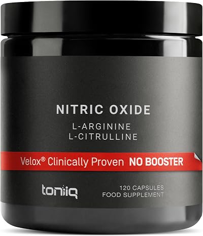 Toniiq Nitric Oxide 3000mg VELOX L-Arginine L-Citrulline Beet Root 120vcaps