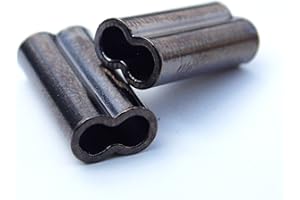 COPPER CHEF Copper Double Barrel Crimp Sleeves 1.8mm x 14mm - 100 Pieces