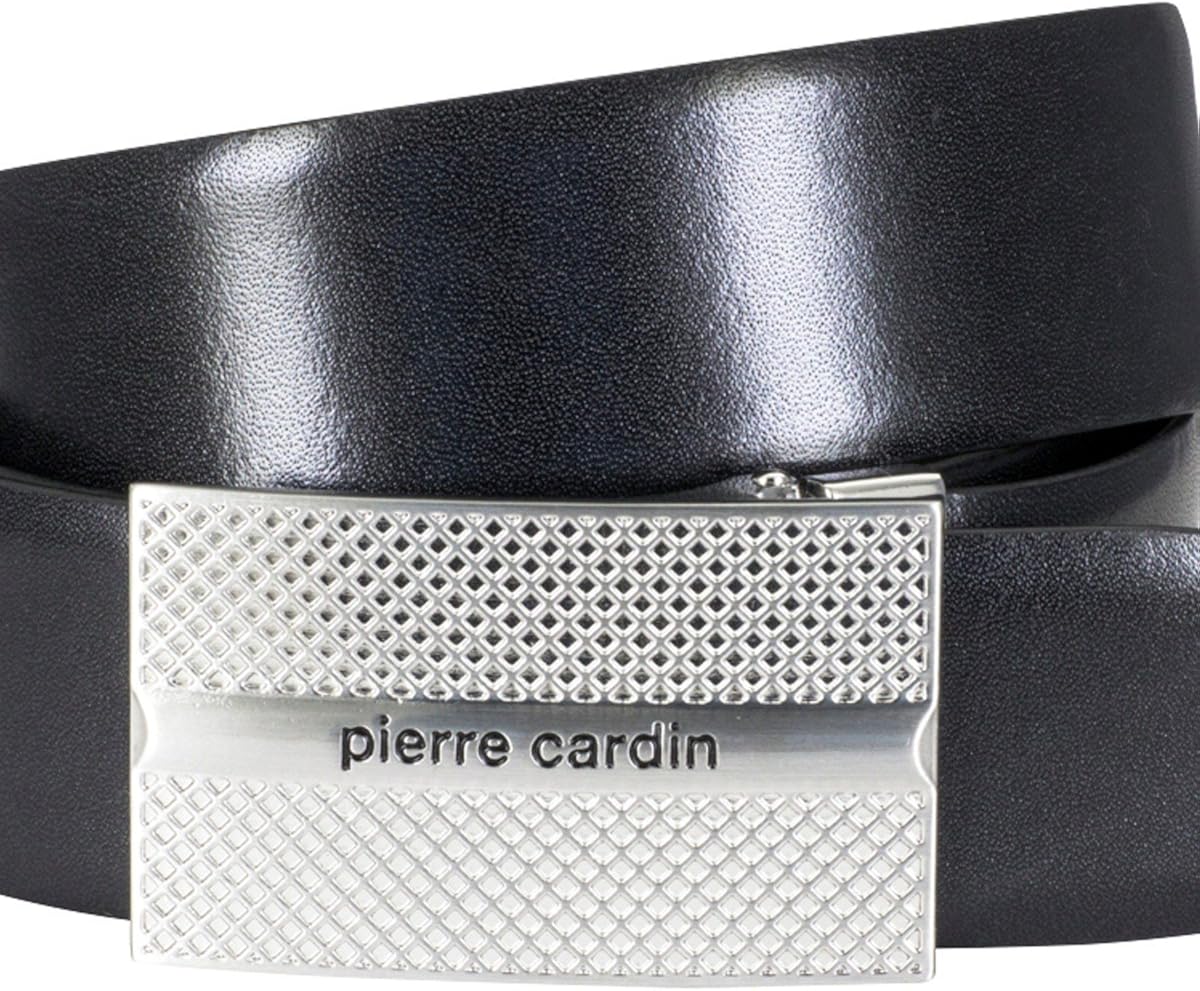 Pierre Cardin Mens leather belt/Mens belt, leather belt curved with
