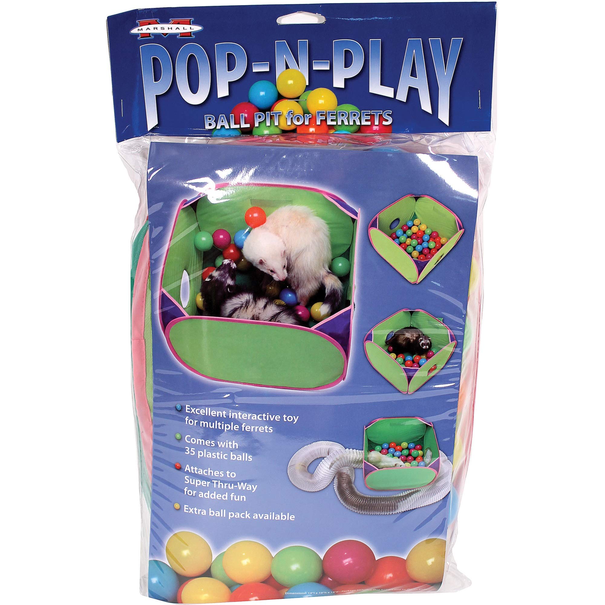 Photo 1 of Marshall Pet Products (2 Packages Pop-N-Play Ball - Each Package Contains 15 Balls
