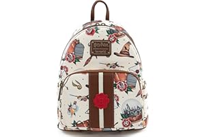 Loungefly Harry Potter Tattoo Art Cream Color Womens Double Strap Shoulder Bag Purse