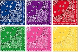 Bandana Paper Napkin, 120PCS Red Bandana Napkins Disposable Luncheon, Western Paisley Print Bandanas Party Dinner Paper Napki