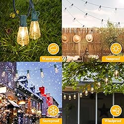 Brightever 50FT Outdoor String Lights