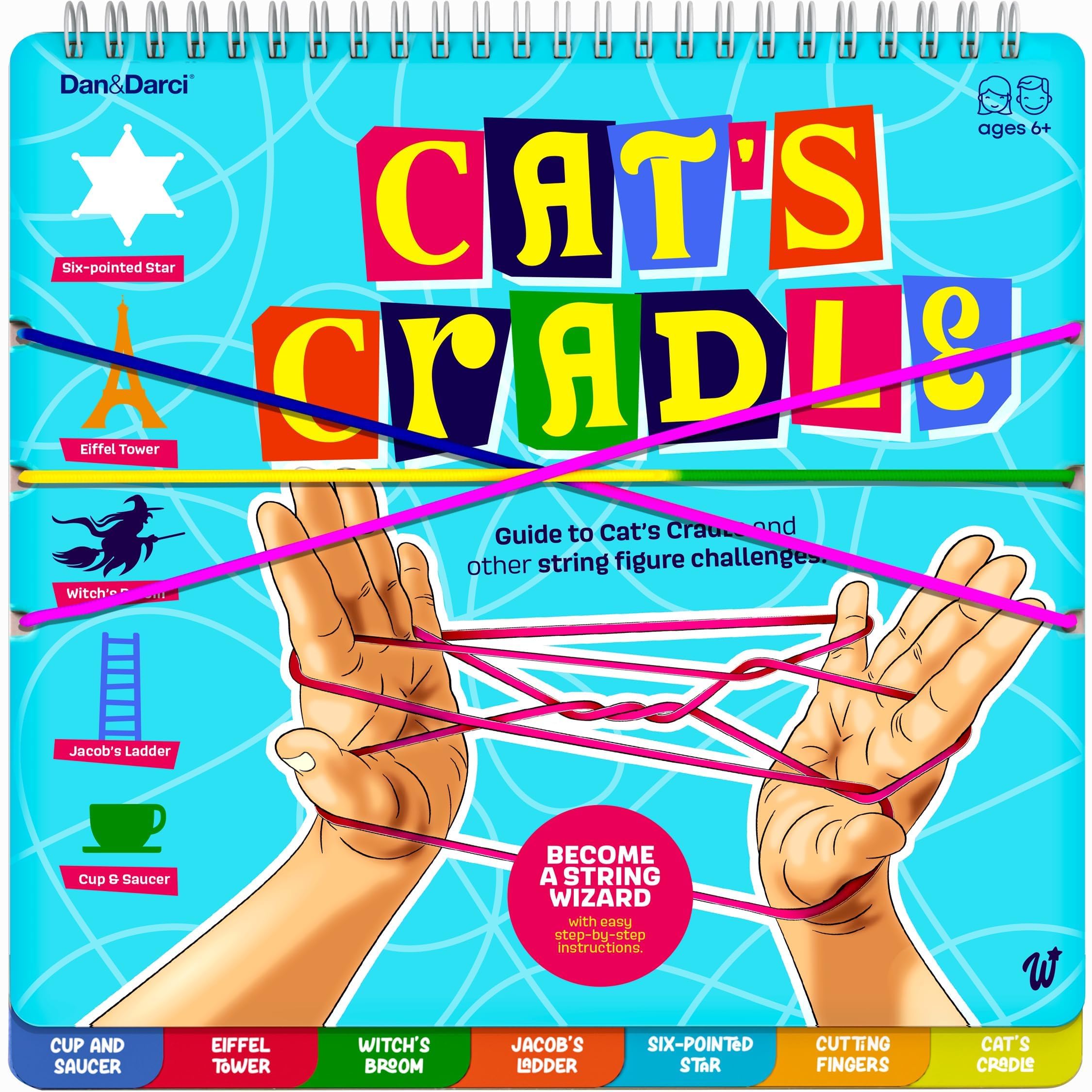 Dan&Darci Cats Cradle String Game Kit - Easter Basket Stuffers - Gifts for 8 9 10 11 12 Year Old Girl - Unique Gift for Kids, Tween, Preteen Girl Gift - Kids Game Ages 6-8 - Childrens Activity Games