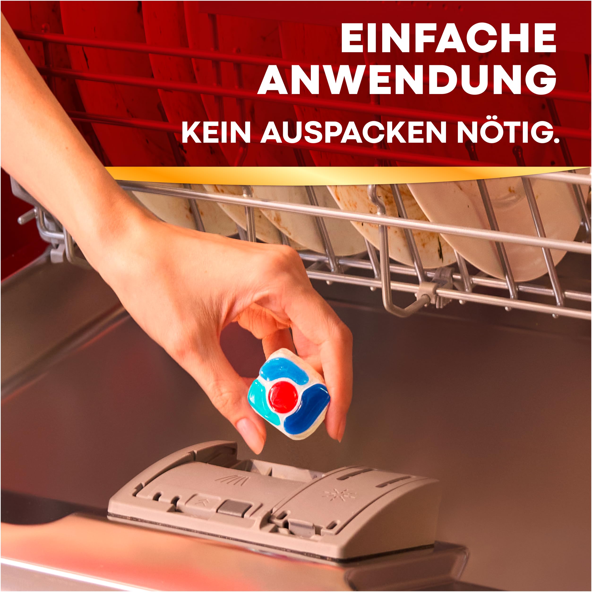 SOMAT Excellence Premium 5in1 Caps (75), schnellauflösende Spülmaschinentabs mit Extra Boost auch im Niedrigtemperatur-, Kurz- & Eco-Programm, entfernen selbst 72 h eingetrocknete Essensreste 3