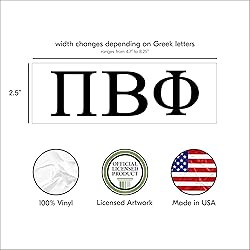 Pro-Graphx Pi Beta Phi Greek Sorority Sticker