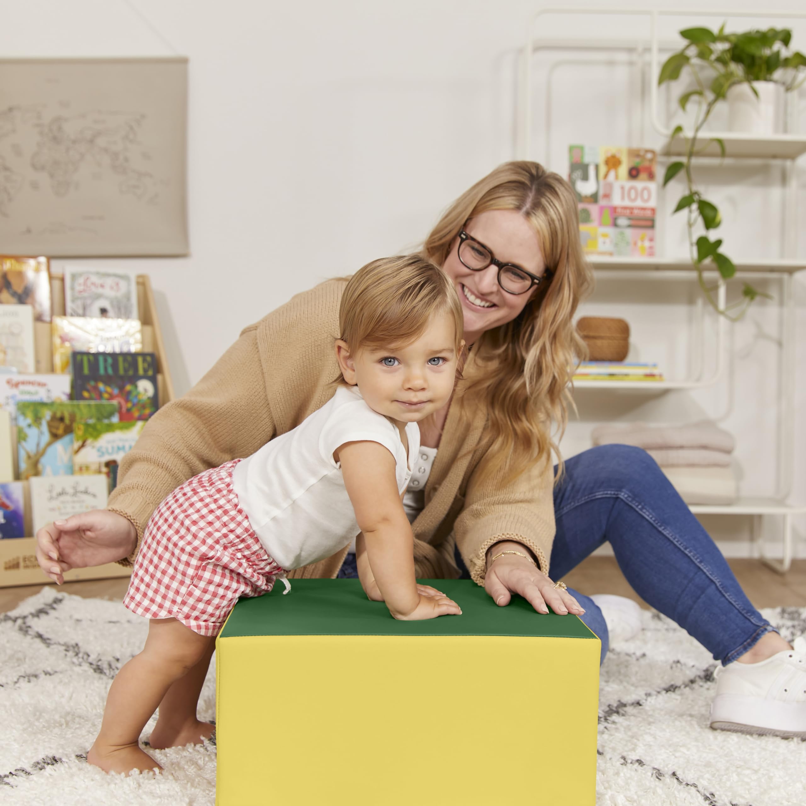 ECR4Kids SoftZone Junior Adventurer's Summit Ramp, Corner Climber, Assorted, 4-Piece