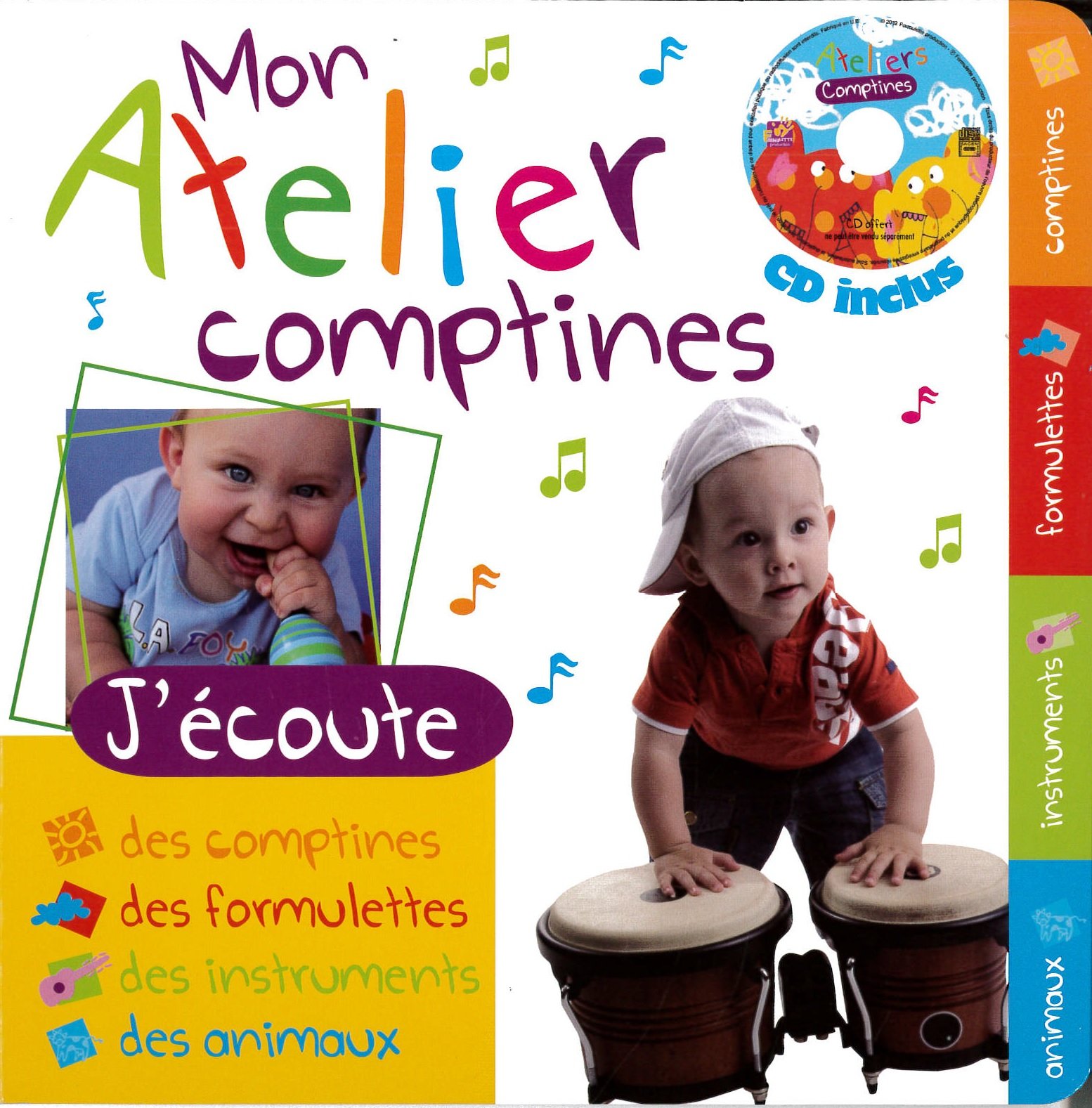 Mon Atelier Comptines 1cd Audio Amazon Fr Guichard Remi Collectif Livres