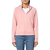 Nautica womens Full Zip Solid Zip Hoodie Sweatshirt