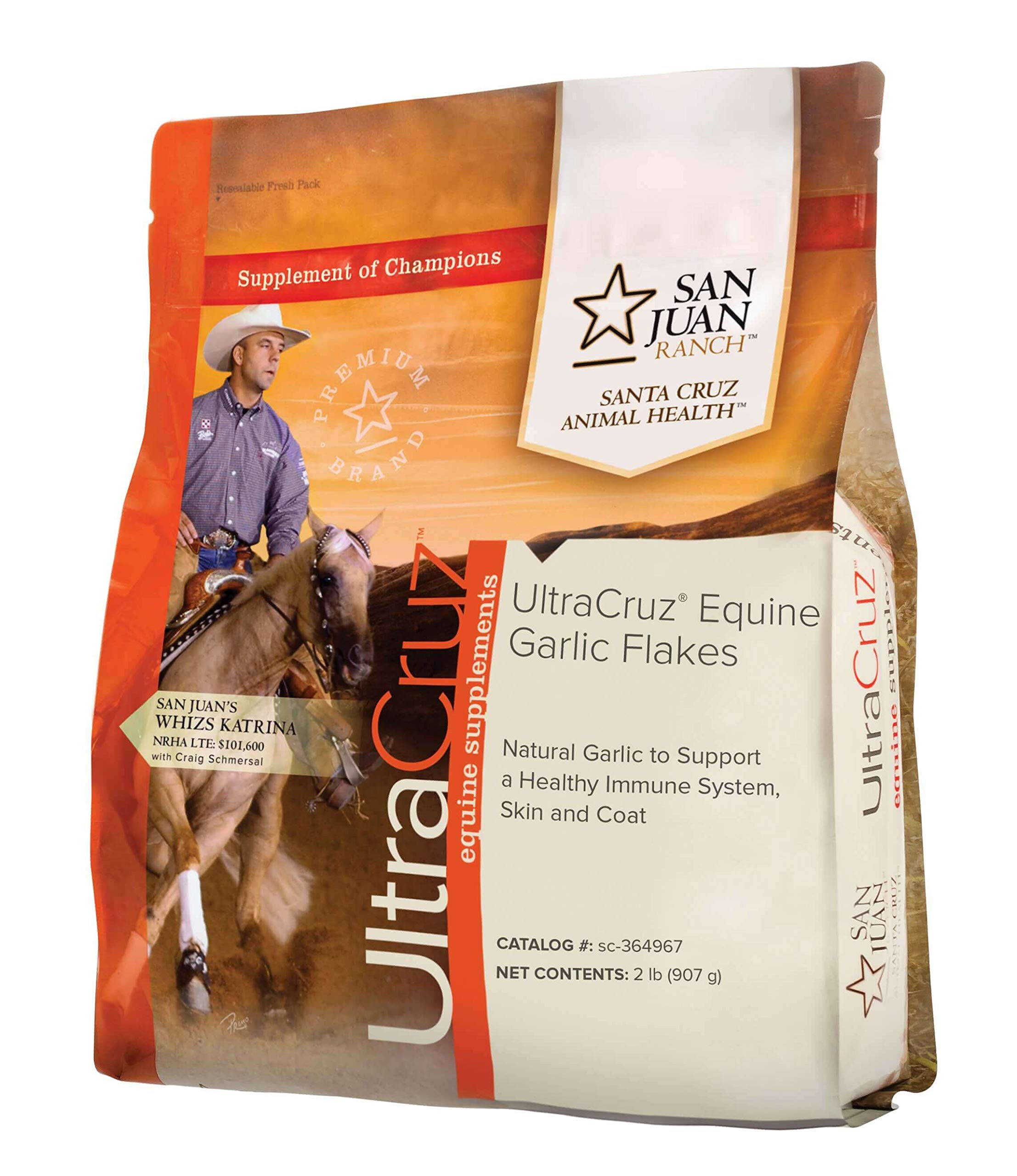 UltraCruz Equine Garlic Flakes Supplement for Horses, 2 lb (90 Day