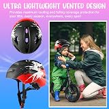 RaMokey Kids Bike Helmet Age 3-15 Cycling Mountain Bicycle w/ Taillight view 5