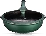 INTIGNIS Deep Non-Stick Frying Pan with Lid 3-in-1 GREBLON Green 28 cm view 7