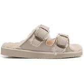 POLAR Women&rsquo;s Faux Suede Strap Slide Sandals &ndash; Open-Toe Suede Slides with Adjustable Buckle Strap, Rubber Outsole, Plush Lining &ndash; Casual Slip-On Sandals for Indoor &amp; Outdoor Wear