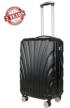 3G Combat 8016 Series Unisex ABS 55 cm/20 Inch 4 Wheels Red Hard Sided Luggage Trolley Cabin Size Suitcase