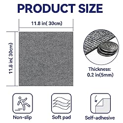CUCOS Carpet Tiles Peel and Stick, Squares Carpet