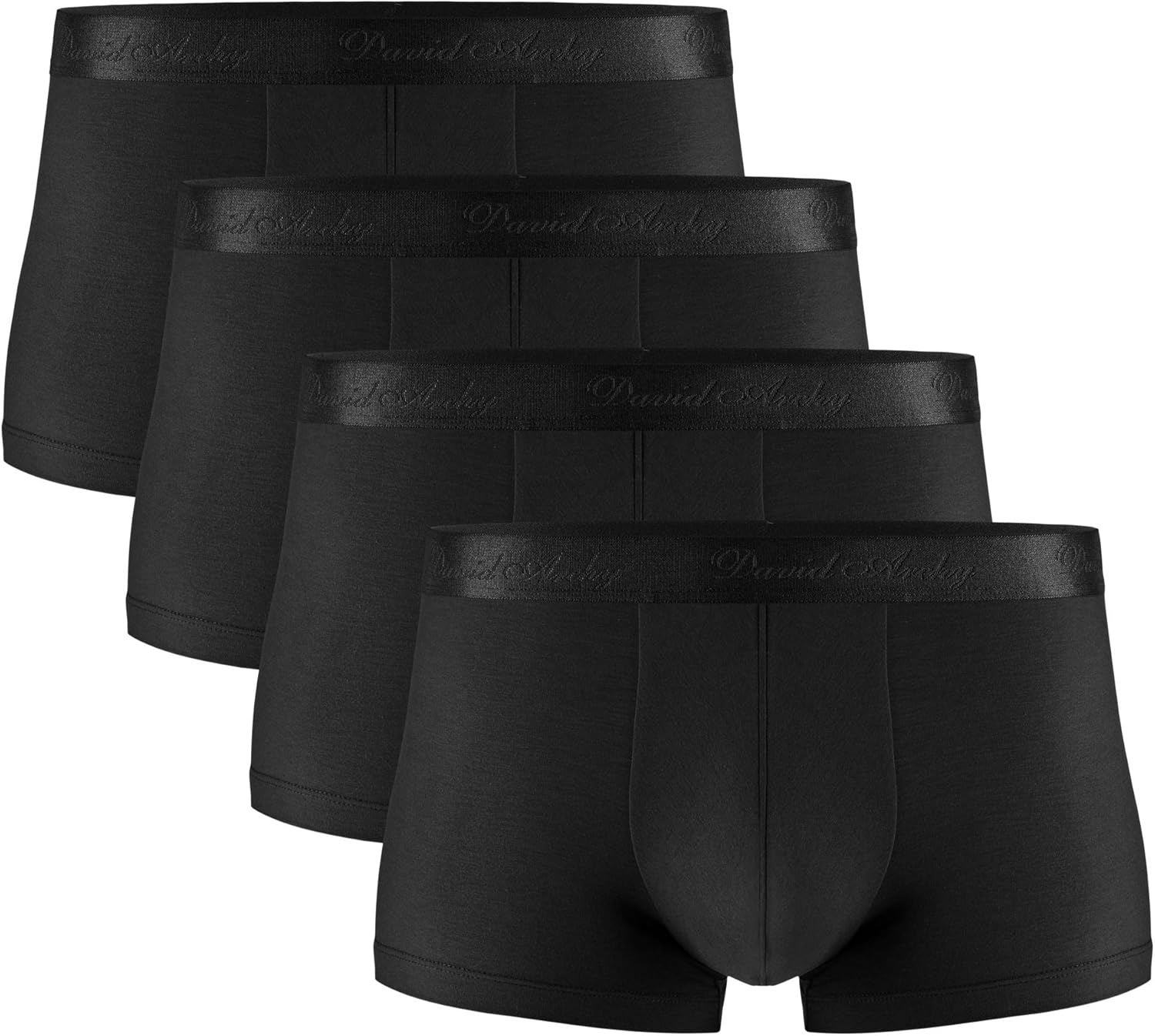 DAVID ARCHY Men's Underwear Ultra Soft Micro Modal Trunks Boxer Briefs with Fly Boxer Shorts in 3 or 4 Pack at  Men’s Clothing store