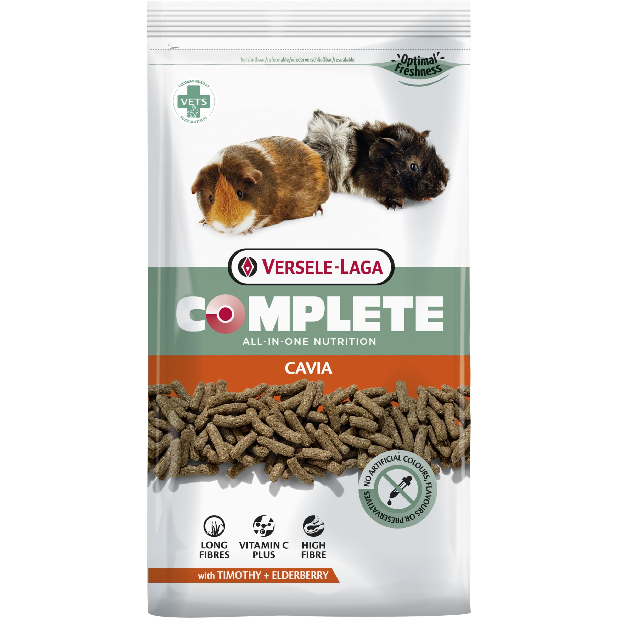 VERSELE-LAGA - Complete Cavia – All-in-One Fibre Extruded Food for Guinea Pigs – 1.7 kg