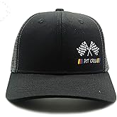 Jumsky Racing Hats for Men,Racing Baseball Caps, Gift for Race Car Fans, Adjustable Flag Trucker Hat