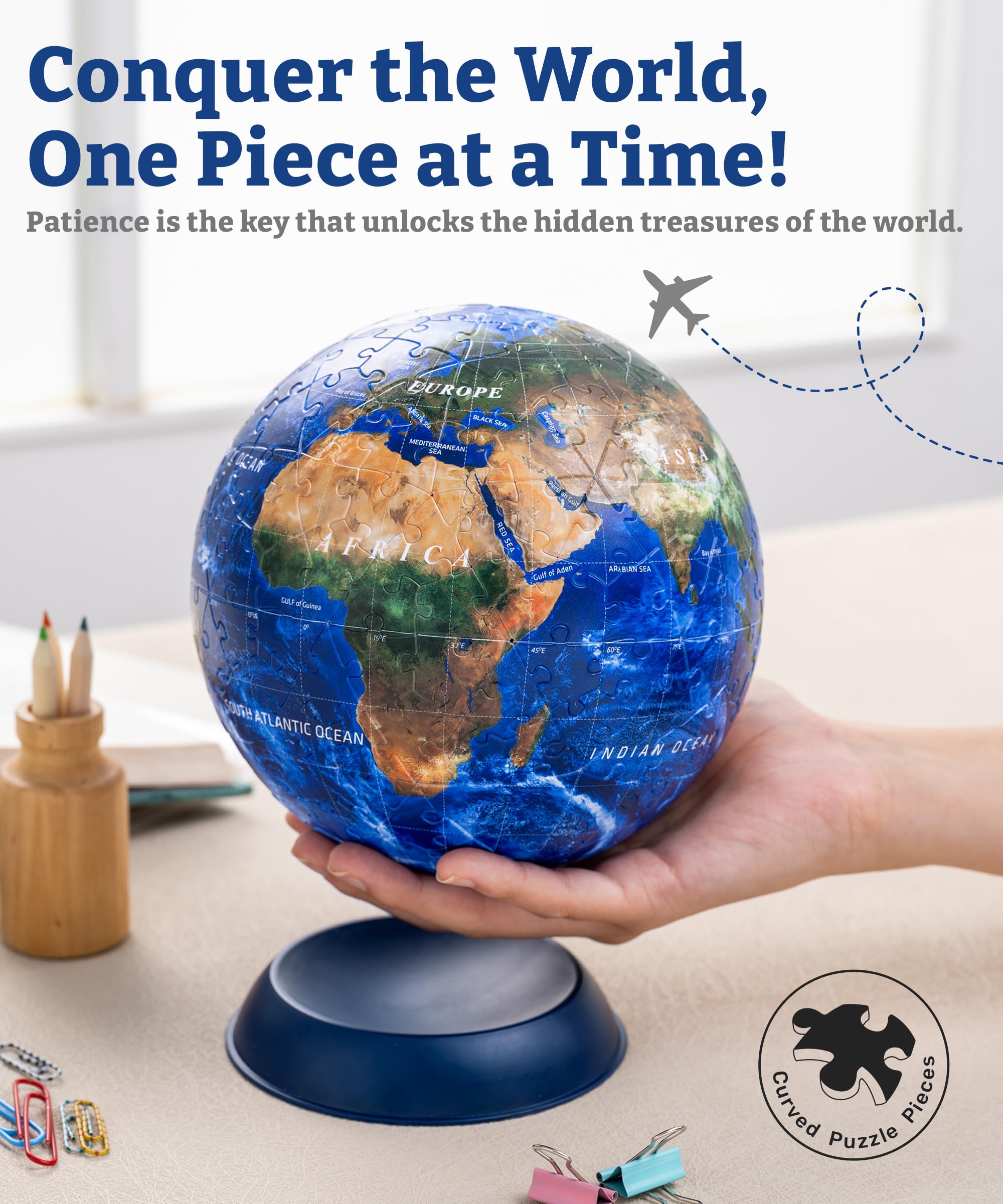 Pintoo Puzzles Pintoo 3-D Puzzle Globe Classic Small 6