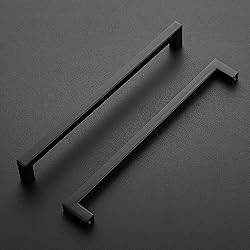 Ravinte 30 Pack Square Cabinet Pulls 10 Inch Black