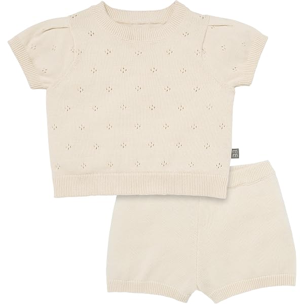 GAP Baby Girls Ribbed Knit Outfit Set With Matching Headband - Adorable 2-Piece Ensemble