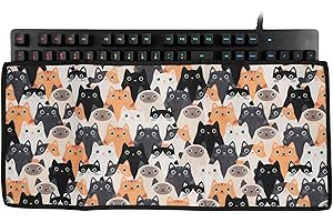 kwmobile Keyboard Dust Cover Compatible with Logitech G512/G513 Carbon Tactile/Linear/GX Blue Cover - 19.1 x 6.1 inches (48.4