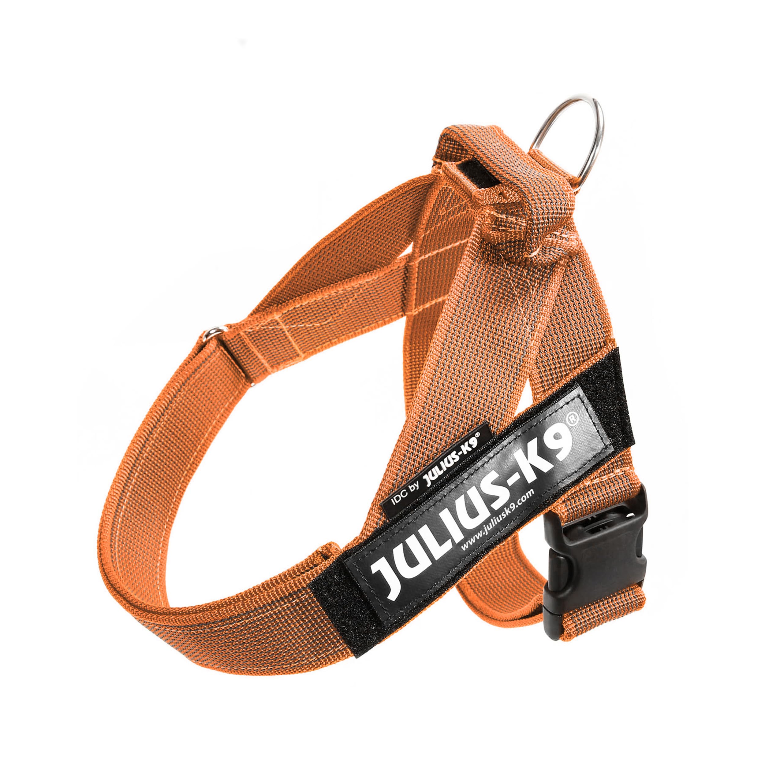 Julius-K9, IDC Color & Gray Belt Harness, Size: M / 0, Orange-Gray